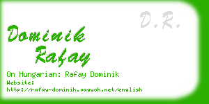 dominik rafay business card